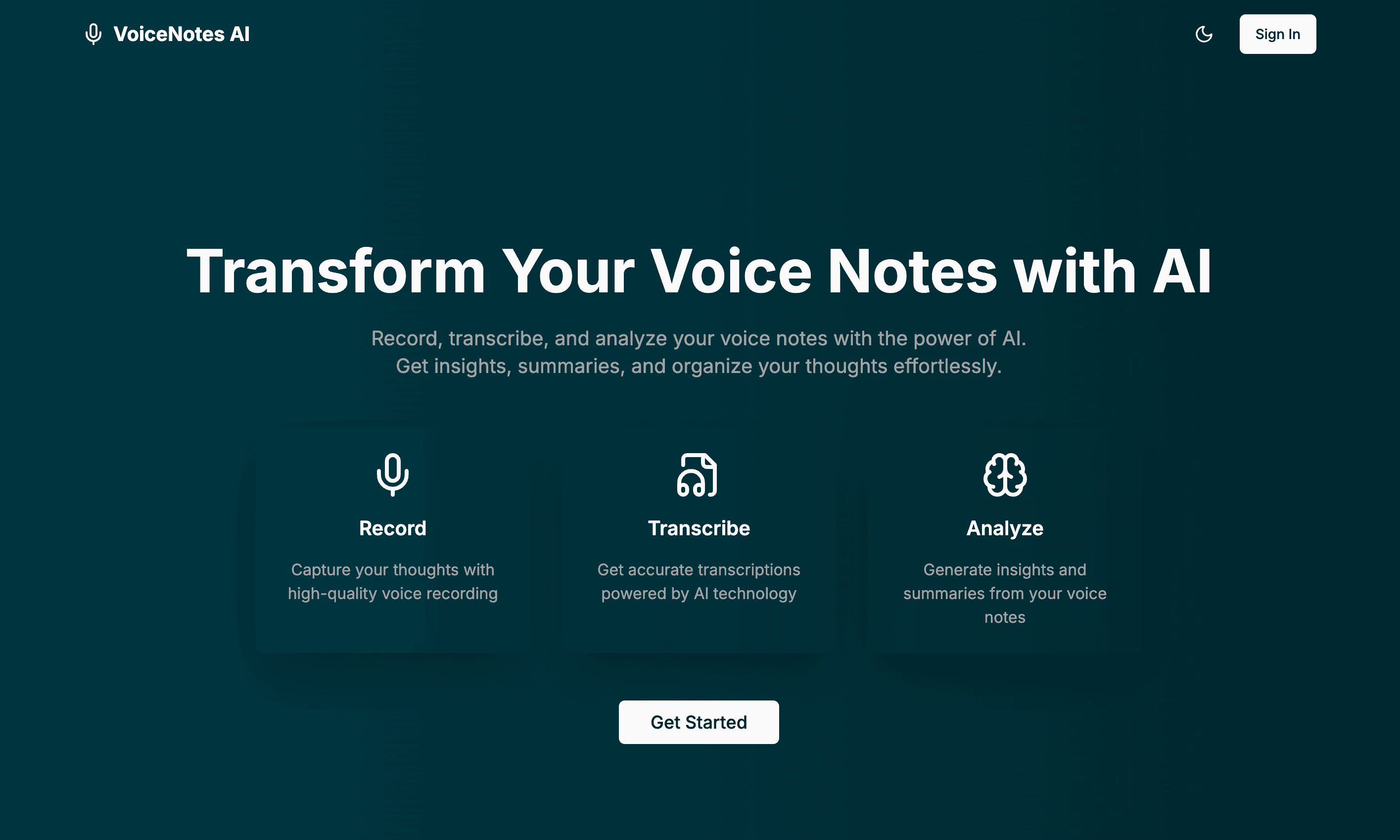 VoiceNotes AI